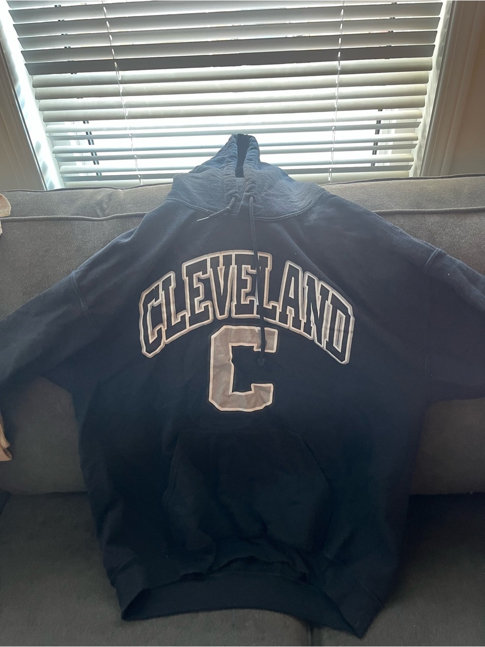 Cleveland Appliqué Pullover Hoodie - Navy